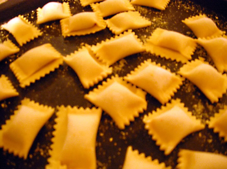 agnolotti, a dish from Italy