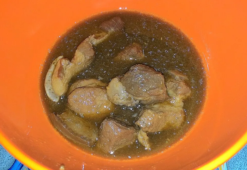 babi kecap, a dish from Indonesia