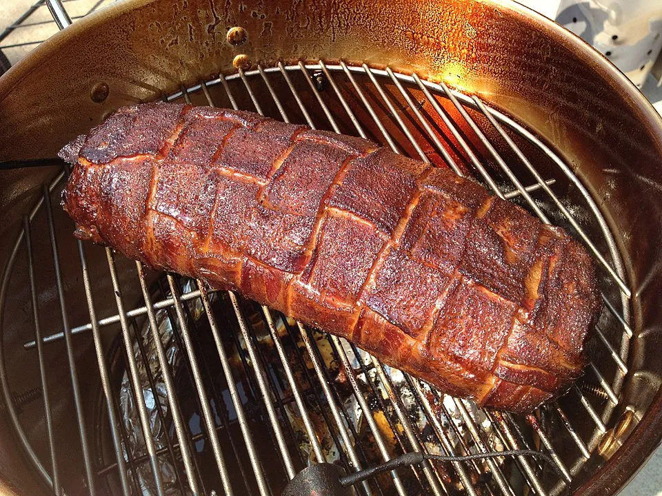 Bacon Explosion, a dish from United States