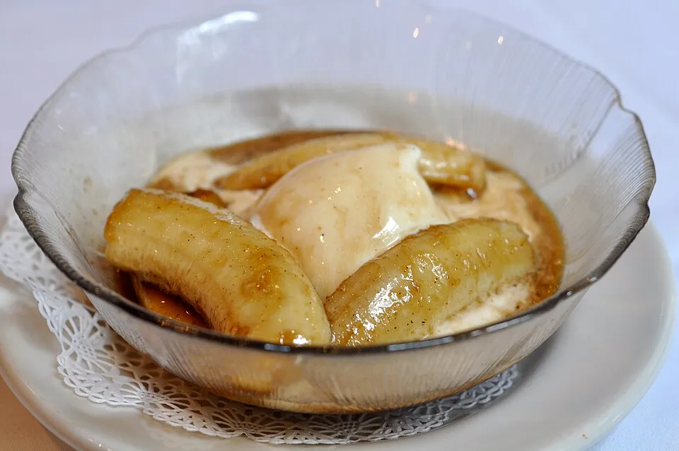 bananas Foster, a dish from United States
