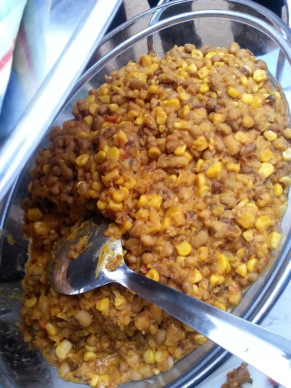 beans and corn porridge