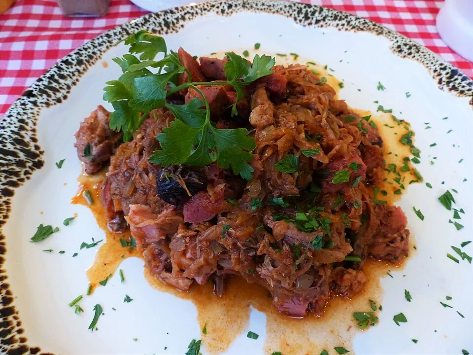 bigos, a dish from Poland