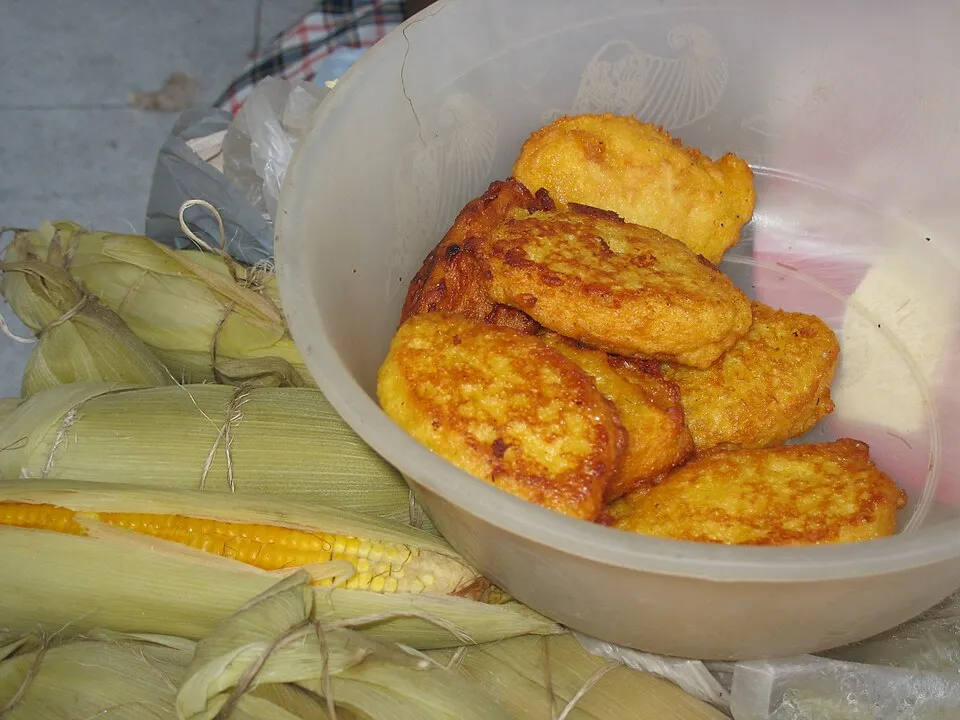 corn fritter, a dish from Indonesia
