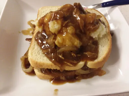 Hot beef commercial, a dish from United States