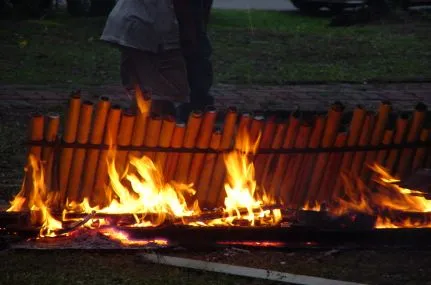 Lemang, a dish from Indonesia