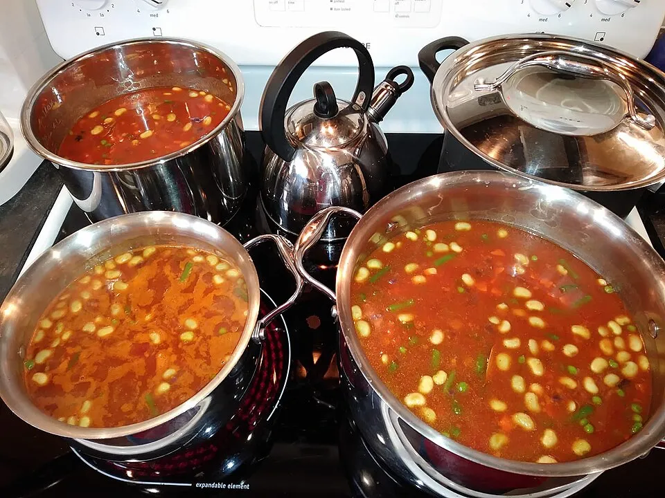 Maryland crab soup, a dish from United States