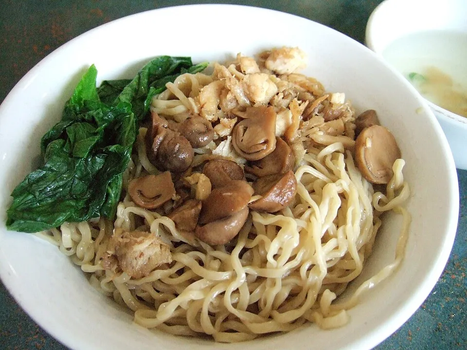 mie ayam, a dish from Indonesia