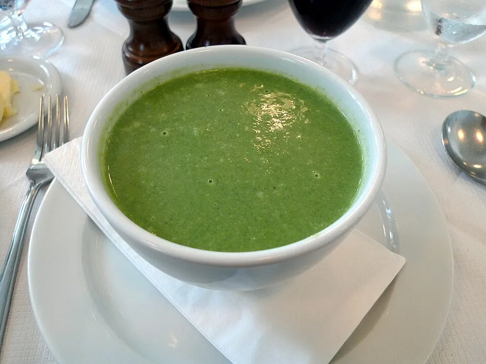 nettle soup, a dish from United Kingdom