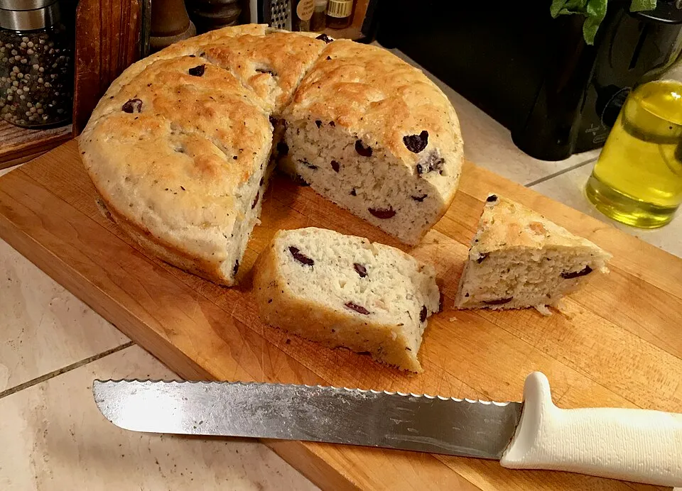 Olive bread, a dish from Italy