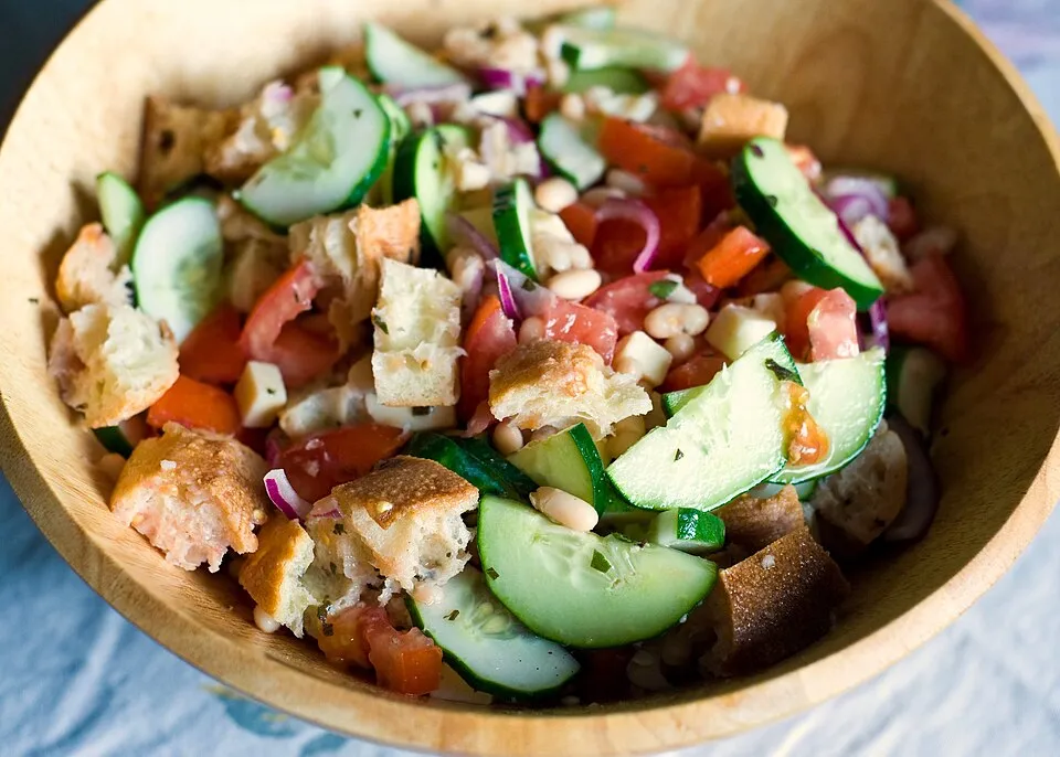 panzanella, a dish from Italy