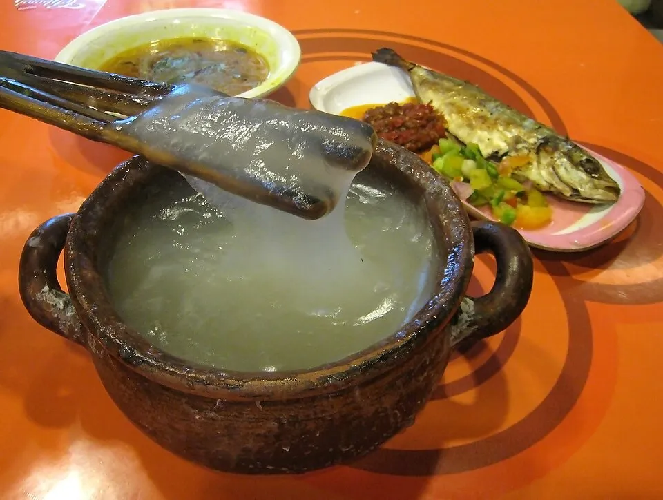 Papeda, a dish from Indonesia
