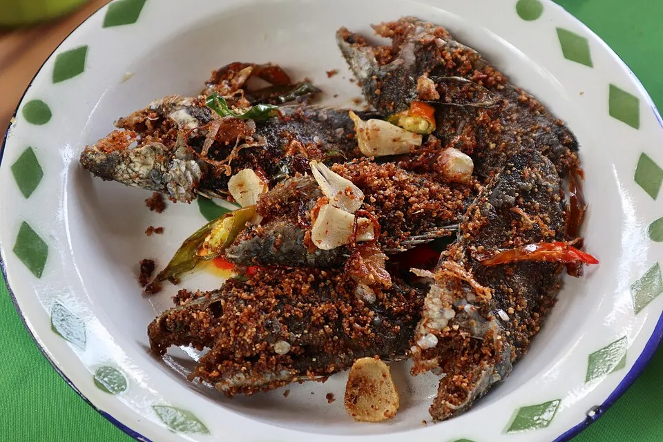 Pekasam, a dish from Indonesia
