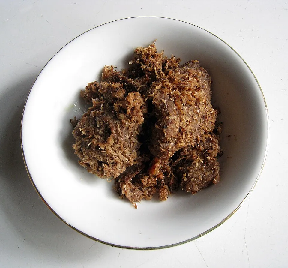Serundeng, a dish from Indonesia