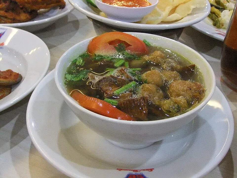 Soto Padang, a dish from Indonesia