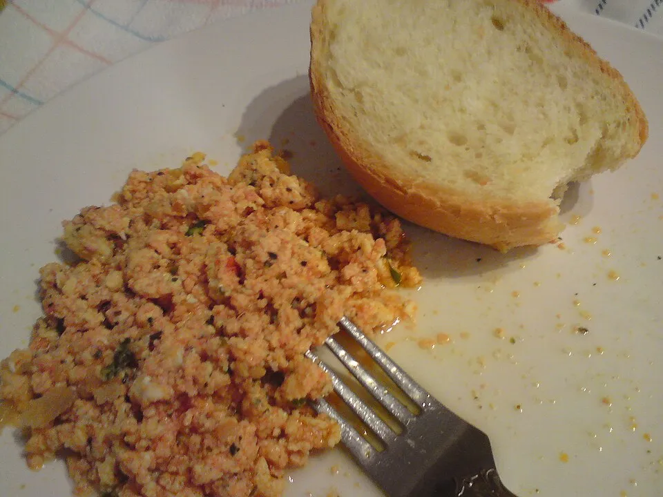 Strapatsada, a dish from Greece