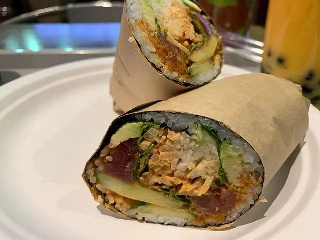 sushi burrito, a dish from United States
