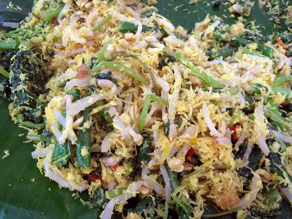 urap, a dish from Indonesia