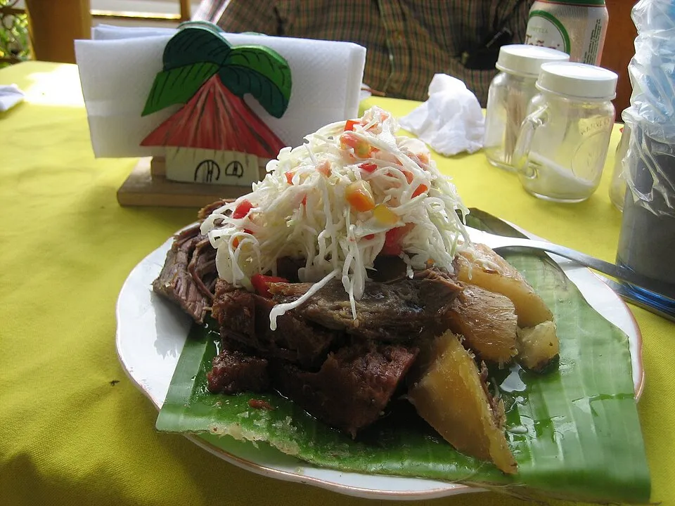 Vaho, a dish from Nicaragua